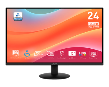 MSI PRO MP242L 23.8-Inch FHD Office Monitor - 1920 x 1080 IPS Panel - 100Hz Refresh Rate